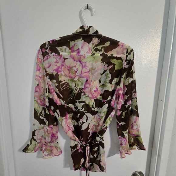 Lovely Pastel Floral Hand Sewn Top - Picture 4 of 8